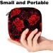 Valentine's Day Red Rose Sanitary Napkin Storage Bag | Menstrual Cup Pouch & Makeup Organizer for Girls | Portable & Multicolored - 08 - Buy Online on GoSupps.com