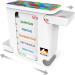 Buy Kerpers Pill Dose 7-Day Medication Organizer - 4 Compartments for Tablets | 10-Piece Piller Tower & Pill Storage Box for Easy Medication Management - Buy Online on GoSupps.com
