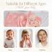 HardNok Bamboo Muslin Baby Towel Hooded 32x32 Inches - Silk Soft and Comfortable 6 Layer Large Bath Towel for Boys Girls - Ocean Pink - Buy Online on GoSupps.com