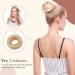 Elailite Updo Hair Buns Scrunchies Extensions Hair Pieces Donut Hair Chignons For Women - 100% Real Remy Human Hair Straight Hair VOLUMINOUS - Mix #12/613 Golden Brown & Bleach Blonde Straight Mix #12/613 Golden Brown & Bleach Blonde - Buy Online on GoSupps.com