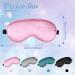 Buy 4 Silk Sleep Masks - Adjustable Eye Masks for Travel & Relaxation | Soft & Smooth | Available in Black Grey Dark Green Pink - Buy Online on GoSupps.com