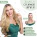 Elailite Secret Wire on Hair Extensions Real Human Hair Invisible One Piece Hair Extension Headband Straight - #24 Natural Blonde - 16 Inch (60 g) - Buy Online on GoSupps.com