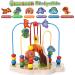 Shop Toyssa Wooden Montessori Motoric Loop - Dinosaur Roller Coaster Colorful Pearl Labyrinth & Motor Cubes for Toddlers (Ages 1-3) | Perfect Gift for Kids - Buy Online on GoSupps.com