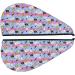 Hair Towel Wrap - Quick Drying Towel Turban with Button | Bees and Daisies Striped Design - Ideal for All Hair Types - Buy Online on GoSupps.com