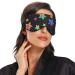 Haskirky Light Blocking Eye Mask - Adjustable for Men and Women | Perfect for Business Trips, Yoga, Meditation, Office Deep Sleep | Rainbow Stars Design - Buy Online on GoSupps.com