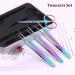Eyelash Extension Tweezers Set - 4pcs Stainless Steel Nail Art Tools | Curved & Straight Tweezers for Perfect Lash Application - Buy Online on GoSupps.com