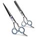 Hair Cutting Scissors Thinning Shears Kit ULG Professional Barber Hairdressing Texturizing Salon Razor Edge Scissor Japanese Stainless Steel 6.5 inch