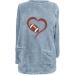 Yihaojia Womens 2023 Fashion Fuzzy Pullover Long Sleeve Crewneck Loose Sherpa Fleece Sweatshirt with Pocket Outerwear Light Blue#84 Small - Buy Online on GoSupps.com