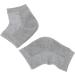 Qukaim Lotion Socks Moisturizing Gel Heel Socks 1 Pair Gray Hypoallergenic Vitamin E Mineral Oil for Dry Cracked Heels - Buy Online on GoSupps.com