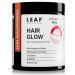 Leaf Hair Glow capsules vegan nutritional supplement with barley grass deer seeds & l-cysteine |With D-Biotin for the hair |for 45 days (90 pieces) |Sustainable glass packaging & made in Germany