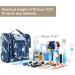 Blue Lotus Large Travel Hanging Toiletry Wash Bag for Women | Makeup Cosmetic Organizer - Buy Online on GoSupps.com