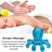 Octopus Scalp Massager - Handheld Head Massager for Hair Growth & Headache Relief - Portable Hair Care Tool - Buy Online on GoSupps.com