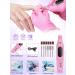 Professional Acrylic Nail Kit for Beginners - 42 Colors, Glitter Powder, Monomer Liquid, Drill, UV Light & Bag Case - Buy Online on GoSupps.com