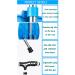 Walking Sticks Seat Collapsible Aluminum Alloy Portable Seat Crutches Suitable for The Elderly to Rest and Travel Can Bear 300 Pounds (Blue) Elegant - Buy Online on GoSupps.com