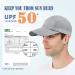 ELLEWIN Unisex UPF 50 Baseball Cap with Large Foldable Bill - Light Grey - Buy Online on GoSupps.com