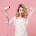 Hair Dryer with Diffuser & Brush Comb Attachments - Professional AC Motor for Curly & Thick Hair | Best Pink Blow Dryer for Salon Use - Buy Online on GoSupps.com