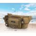 Piscifun Adjustable Waist Fishing Tackle Bag | Portable Water-Resistant Fanny Pack | Multi-function Outdoor Fly Fishing Storage | Small Bag in Khaki - Buy Online on GoSupps.com