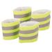 NETPROSHOP Set of 4 - Reflective band with faux fur Length including Velcro fastener 45cm 4 PCS