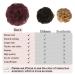 RUWISS Burgundy Red Hair Pick & Real Hair Scrunchies for Women - 100% Real Hair Extensions & Bun Tools - Buy Online on GoSupps.com