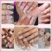 3D Nail Bow Charms & Pearls Set - 16 Colors Cute Bow Decor & Half Pearls with UV Glue - Perfect for Nail Art Decoration - Buy Online on GoSupps.com