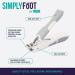 TRIM Simply Foot Toenail Clippers - Quality Steel Blades, Enlarged Opening, Catcher Base - Easy to Use Foot Care Tool for Men and Women (White) - Buy Online on GoSupps.com
