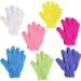Peeling gloves Betoy 7 pair (14 pcs) double -sided gloves peeling shower cleaning pore deep remove dead skin cells 7 colors