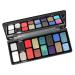 Smokey Eyeshadow Makeup Palette, 16 Colors, Cool Tone, Shimmer, Matte, Metallic, Long Lasting, Waterproof, Blendable, Black, Red, Green, Blue, Glitter, Neutral Holographic,