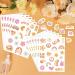 Hippie Theme Temporary Tattoos Stickers - 280pcs Assorted Groovy Designs for Adults & Kids | 70's Theme Body Stickers - Ideal for Hippie Parties & Festivals - Buy Online on GoSupps.com