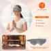 Kivik Weighted Eye Mask for Men Women - Adjustable Strap, Cooling Heat Therapy, Pain Relief - Gray - Buy Online on GoSupps.com