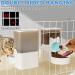 Kathson Rabbit Gravity Auto Feeder Set 35oz - Hanging Automatic Food/Water Dispenser for Small Pets - Ideal for Rabbit, Chinchilla, Guinea Pig, Hedgehog, Ferret, Kitty, Puppy - Blue - Buy Online on GoSupps.com