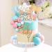 Acmee 47 PCS Bear Cake Toppers - Mini 3D Bear BABY Letters Milk Bottle Blue Pink Gold Foam Balls Cake Toppers for Gender Reveal Baby Shower Party Cake Decorations Bear Bear - Gender Reveal - Buy Online on GoSupps.com