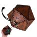 Taivoze Leather D20 Dice Bag, Polyhedral Dice Pouch Portable Drawstring Bag for RPG,Game,DND Dice Bag