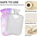NAANLE Purple Cherry Blossom Hot Water Bottle - 1L Transparent Heat Bottle for Menstrual Cramps Pain Relief & Therapy | International Shipping Available - Buy Online on GoSupps.com