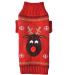 HRTTSY Dog Christmas Sweater | XL Red Reindeer Knitwear for Pets & Cats | Warm Winter Clothes - Buy Online on GoSupps.com
