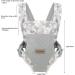 Baby Carrier Sling by IULONEE - Breathable Infant Wrap for Newborns to Toddlers (Grey) | 3-36 Months - Buy Online on GoSupps.com