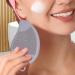 Face Scrubber Double Side Silicone Face Scrub Brush Manual Skin Care Scalp Brush Multi-Use Handheld Scrubber Light Gray - Buy Online on GoSupps.com