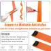 16Pcs Orange Clip in Hair Extensions 22 Inch - Colorful Highlights Hairpieces for Girls & Women - Heat-Resistant Synthetic Hair Accessories for Parties - Buy Online on GoSupps.com