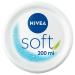 NIVEA Soft All-Purpose Cream (4 x 200 ml) - Universal moisturizing cream soft and hydrated skin dry normal skin - 800 ml
