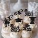 Pack of 24 2023 Graduation Cake Decorations Glitter Diploma Congratulations Cap Class of 2023 Cupcake Toppers for Graduation Theme School Boys Girls Graduate Party Cake Decorations Accessories Black Black. - Buy Online on GoSupps.com