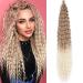 DSoar 30 inches 3 Packs deep twist crochet hair ocean wave curly bohemian crochet braids deep wave hair bundles synthetic hair extensions for women girls 30inch 27/613#