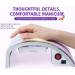 Saviland 80W Nail Dust Collector - Powerful Salon Dust Extractor with 2 Fans, 2 Bags, One Button Control for Acrylic, Dip Powder, Gel Polish - Purple - Buy Online on GoSupps.com