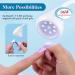 Saviland 36W Mini Rechargeable Nail LED Lamp - Portable UV Light for Gel Nails with Nail Brush Holder, Flash Cure Light, and Resin Curing - Ideal for Home DIY Nail Salon - Buy Online on GoSupps.com