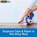ScotchBlue Painter's Tape and Paper Dispenser  Applies Masking Paper with Painter s Tape to Protect and Cover Surfaces  Tape Dispenser Includes Plastic Blade  Fits 12 Inch Masking Paper - Buy Online on GoSupps.com
