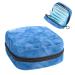 GIAPB Period Bag Sanitary Napkin Storage Bag Period Pouch Travel Makeup Bag Blue Natural Quartz Color1987