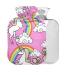 Unicorn rainbow cloud heat bottle with cover 1 l Small warming bag for pain relief back pain hot cold therapy BPA-free
