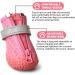 DEWVIE Dog Shoes for Small Dog Anti-Slip Dog Boots with Reflective Strip Puppy Paw Protectors for Indoor Outdoor Walking Winter Snow (Pink Size 3) - Buy Online on GoSupps.com