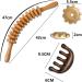 Natural Wooden Massage Roller with Handle - Curved Back Massager for Neck Legs & Body | International Shipping - Buy Online on GoSupps.com