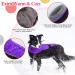 IECOii Extra Warm Reflective Adjustable Dog Jacket - Purple | Fleece Turtleneck Winter Coat for Small, Medium & Large Dogs - Buy Online on GoSupps.com