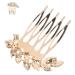 SOESFOUFU Bride Rhinestone Hair Comb gold headpiece hair accessories hair jewels for women hair comb for bridal Japanese and Korean Metal wedding bride Clip hair hair comb Small and fresh