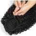 GREEMEO Kinky Curly Drawstring Ponytail Extension Black Remy Human Hair 16 Inches 16 Inch #1B Natural Black - Buy Online on GoSupps.com